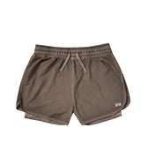(W) エア ベント ルナ ランニング パンツ (Brown)