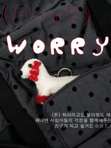 [New Zealand Wool] Worry Keyring (Ivory)