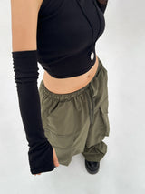 [WARMER SET] ヒップウォーマーキュート＆セクシークロップドフィットTシャツ - 2 COLOR