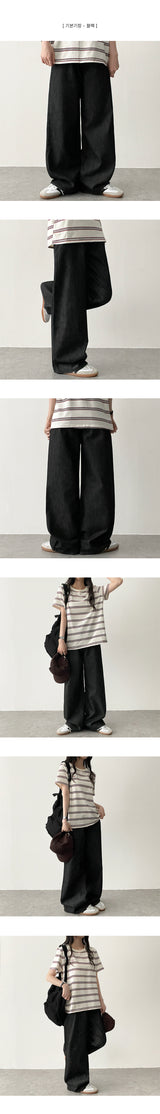 Rita Non-Fade Raw Paper Wide Pants[Short, Basic, Long Choice*]