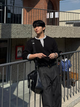 CP ヘリンボーンカーブドパンツ
