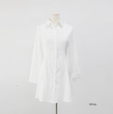 Mien Shirt Collar One Piece