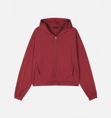 No.1380 R crop hood ZIP-UP (5color)