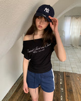 [ORIGINAL] エレンオフショルダーTシャツ