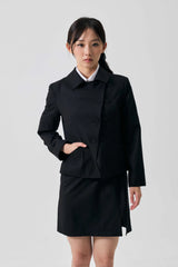 ODE ASYMMETRIC JACKET / BLACK