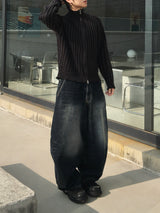 モアキャットバルーンデニムパンツ2C