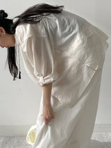 Roll-up Tencel Loose Fit Shirt
