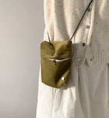 mini pocket bag - corduroy matcha