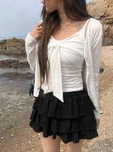 ドゥレースティアードバンドミニスカート