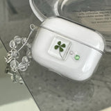 [made]glass clover ver  resin airpod case