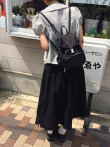 オディール ダブル ボタン パフ チェック カラー シャツ ブラウス