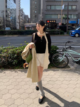 [MADE] ルールズボタンヘンリーネックニット