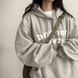 Budding lettering napping hood