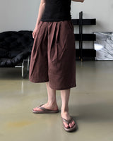 Rok Linen Pintuck Bermuda Pants