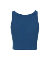 8287 Logo Crop Tank Top (Blue)