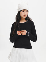 レース ラウンドネック Tシャツ