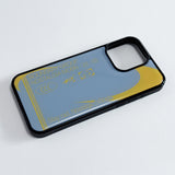 Dusty, Nostalgic Vibes Phone Case (PowderBlue/Goldenrod)