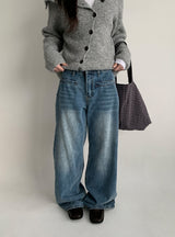 Picat Pocket Straight Denim Pants