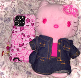 [MADE] ギャル PINK FLOWER PHONECASE_USED BY IVE REI (NO CARD CASE)