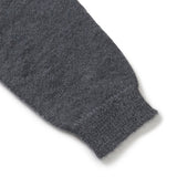 Kidmohair v-neck knit / Charcoal