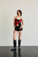 FLUTTER TOP / RED