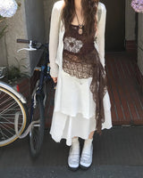 lace flower sleeve