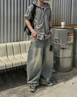 Clear Balloon Denim Pants