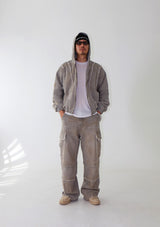 [UNISEX] Vintage Washing Hooded Jumper