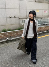 Vino Pleated Long Muffler