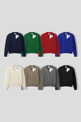 Croffle layered cropped knit