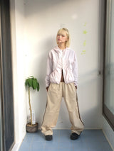 Shirring Pocket Two-Way Wind Zip-Up