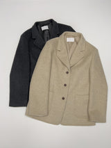 [wool90%] ヘヴィーウールオーバーフィットジャケット