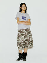  NYX FLAG APLIQUE TEE GREY
