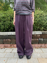 Purple banding pants