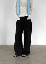[MADE] Miu Two-Tuck Wide Cotton Pants