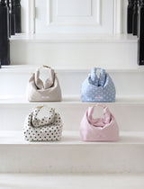 cozy lunch bag - blue dot