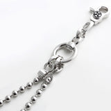 SVC-512 WEi Donghan Worn Double Dog Tag Silver Fashion Pants Chain