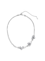 NO.569 [SILVER] CRYSTAL BALL NECKLACE