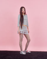 BACK RIBBON STUD T SHIRTS [3colors]