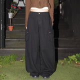 [MADE] Hauve Back Curve Cargo Pocket Wide Cotton Pants