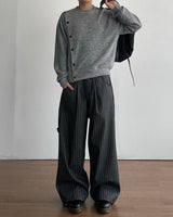Obi Button Crop Knit