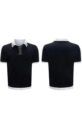 Double Layer Pin Detail Polo