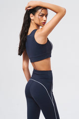 Womens サポートピグメントブーツカットレギンス Navy