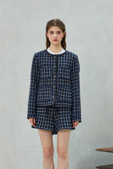 COMELY TWEED JACKET / BLACK