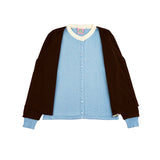 Lumen Layered Cardigan - Choco Blue Size 2