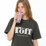 RÖFF TYPE PLAY DOT T-SHIRT [ASH CACAO]
