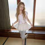 pure star layered wrap skirt white