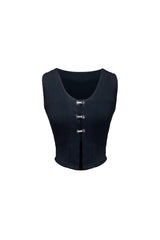 CINDY SLEEVELESS TOP SET / BLACK