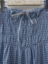 side button smocking skirt & dress 