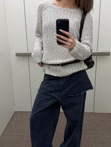ウォッシュド スカート レイヤード パンツ(2color)